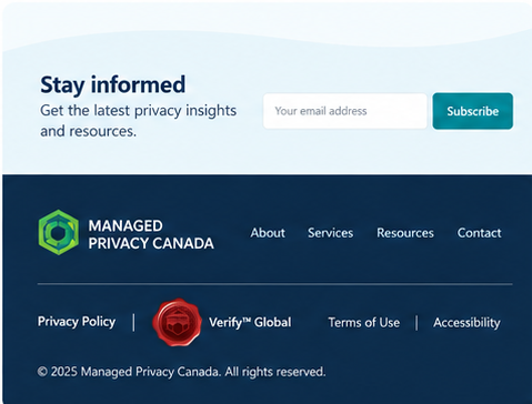 Privacy Policy Review 7 01 realtime verify button